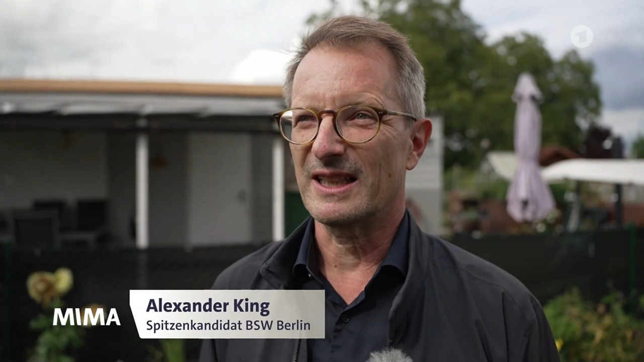 Alexander King auf dem Prüfstand im Mittagsmagazin.