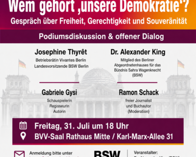 Wem gehört „unsere Demokratie“?