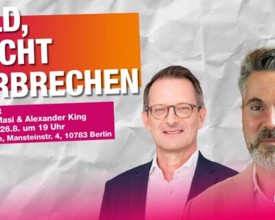 „Geld, Macht, Verbrechen“ – Lesung mit Fabio De Masi
