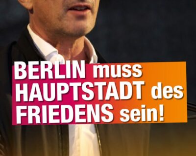 Rede am Russischen Haus: Berlin muss Hauptstadt des Friedens sein!