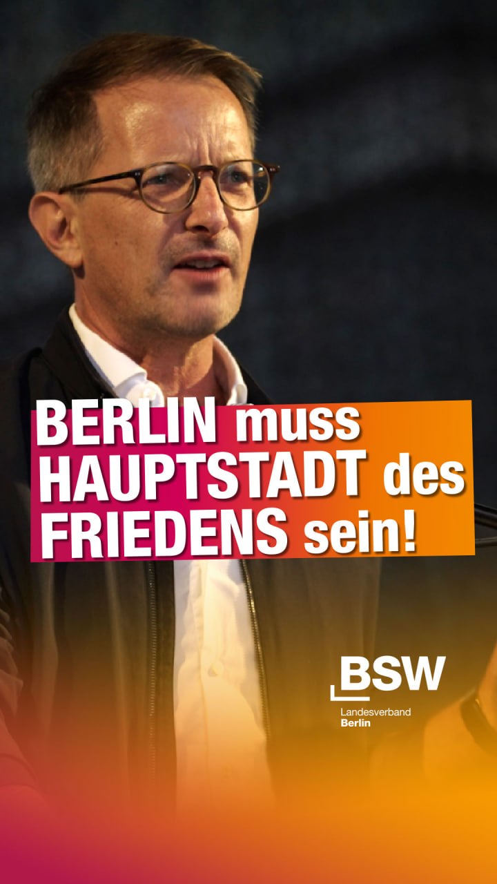 Rede am Russischen Haus: Berlin muss Hauptstadt des Friedens sein!